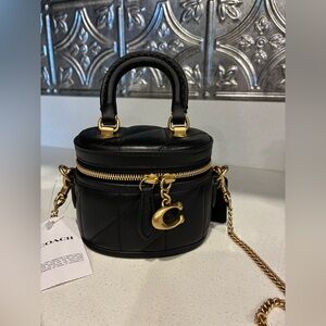 Coach Black Quilted Trail Bag 12